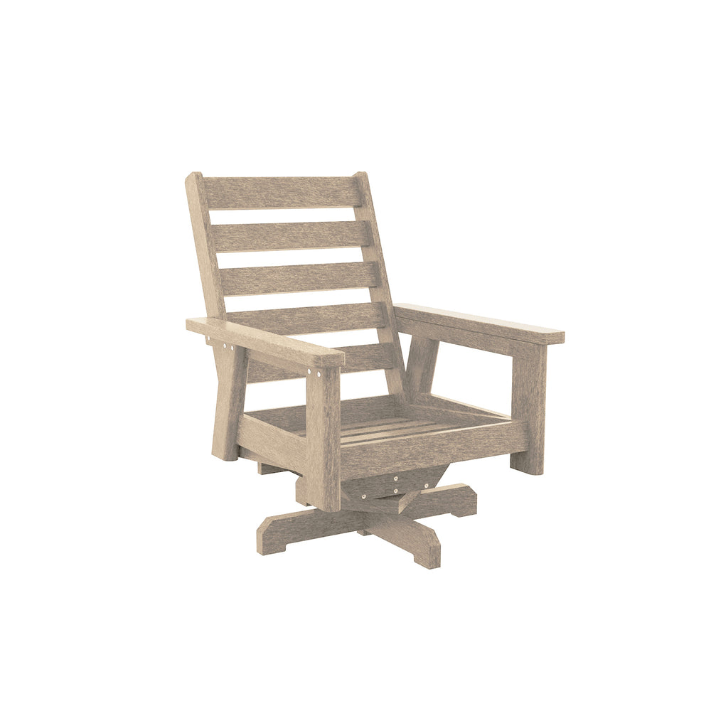 Charleston High Back Swivel Arm Chair Frame - DSF294