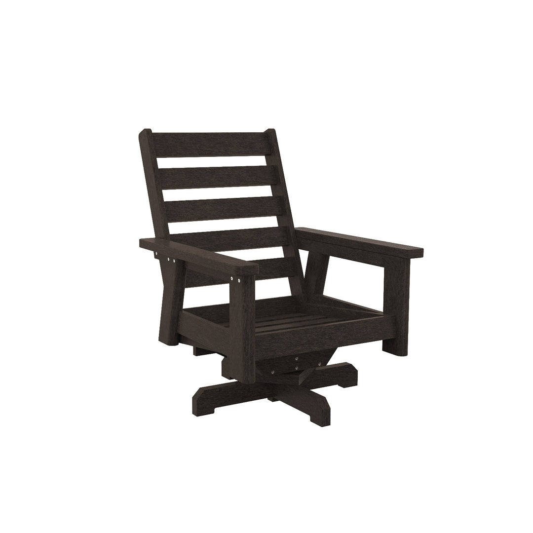 Charleston High Back Swivel Arm Chair Frame - DSF294