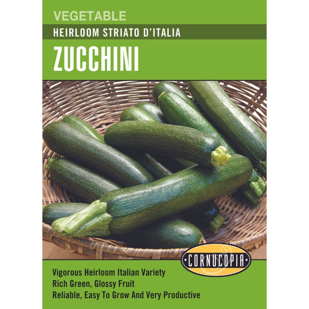 Zucchini Striato D'Italia - Cornucopia Seeds