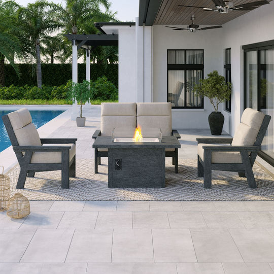 Charleston High Back Loveseat Frame - DSF292