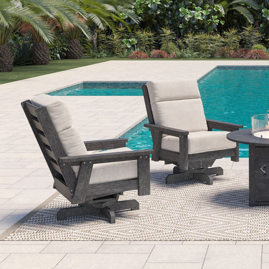Charleston High Back Swivel Arm Chair Frame - DSF294
