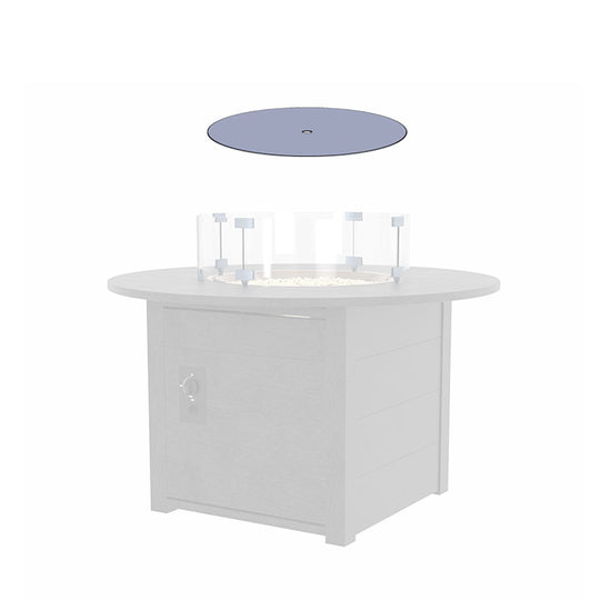 Fire Table Smoked Glass Cover