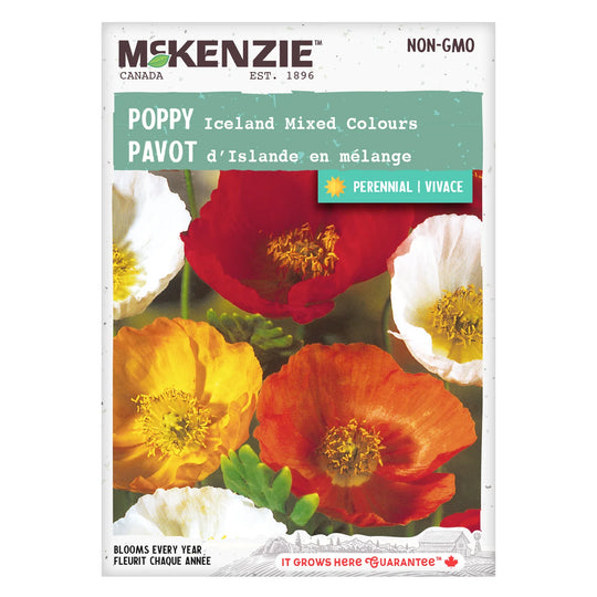 Poppy Iceland Mixed Colors - McKenzie Seeds