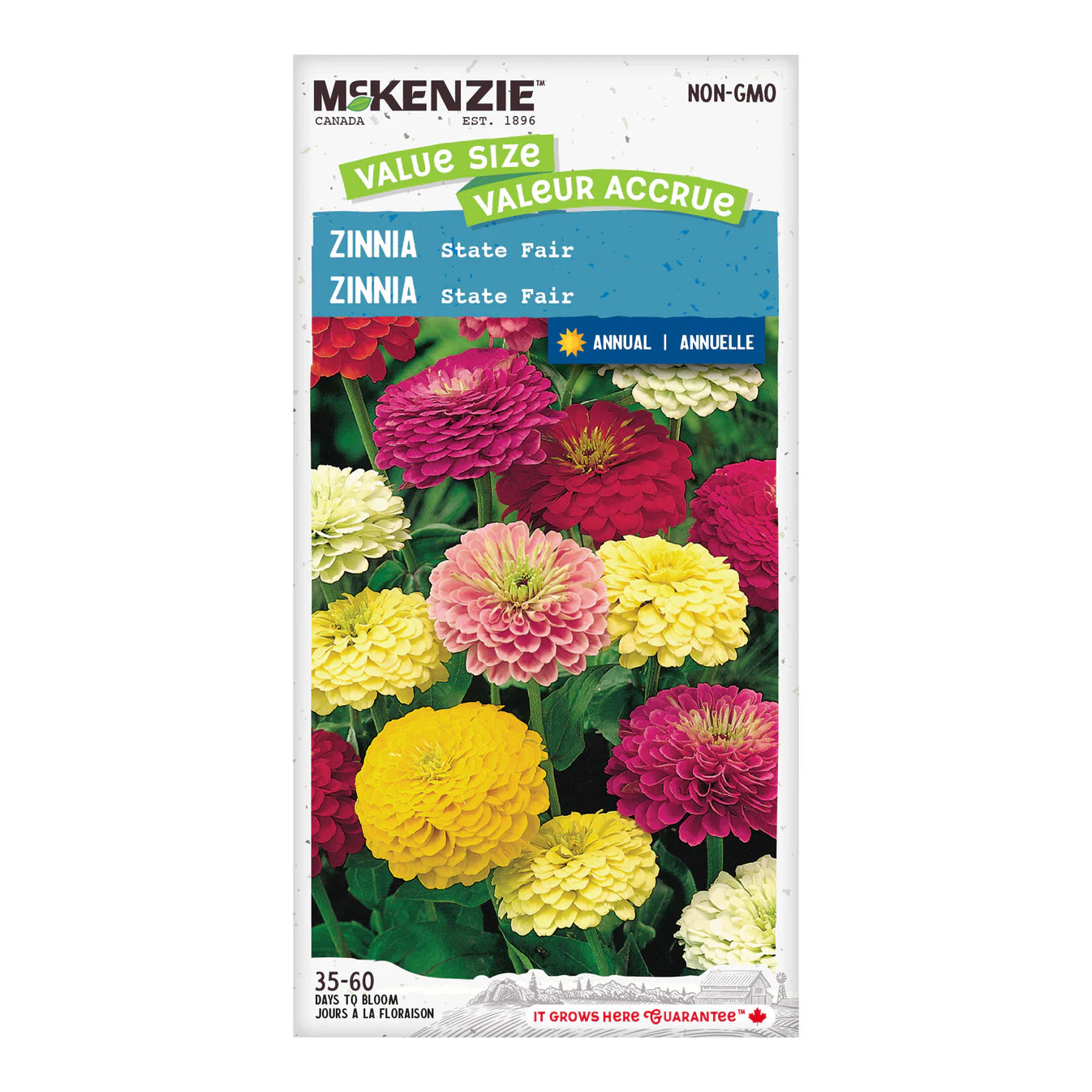 Zinnia State Fair Jumbo Pack - McKenzie Seeds