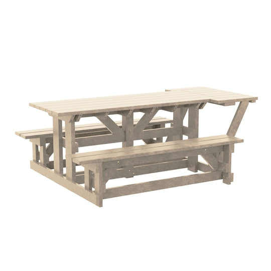 72" Rectangular Picnic Table - Wheelchair Accessible - T52WC