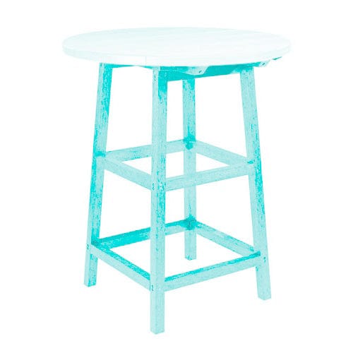 40" Pub Table Legs | TB03 AQUA-11