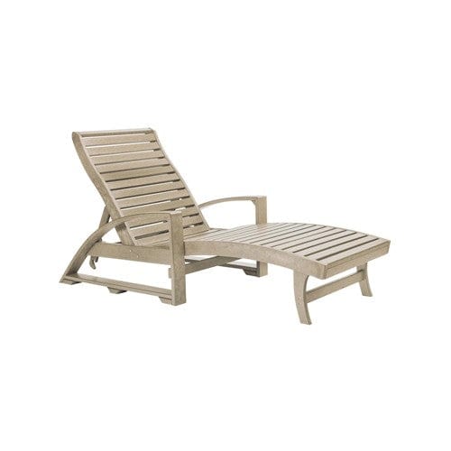 CHAISE LOUNGE (with hidden wheels) BEIGE 07