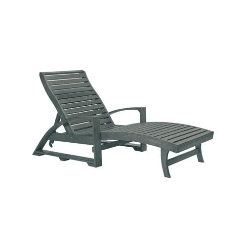 CHAISE LOUNGE (with hidden wheels) SLATE GRAY 18