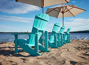 C01 CLASSIC ADIRONDACK Beach CR PLASTICS Outdoor Furniture