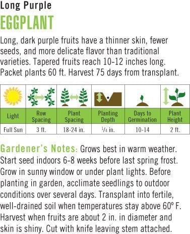 Eggplant Long Purple - Cornucopia Seeds
