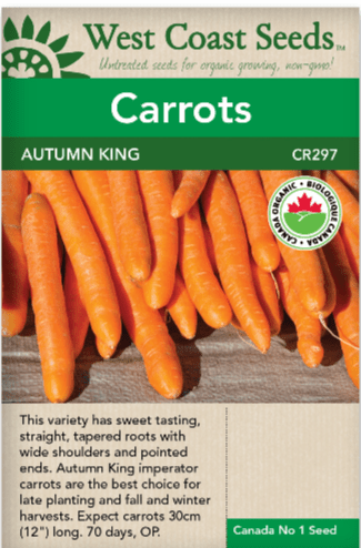 Carrot Autumn King - West Coast Seeds Ltd WCS