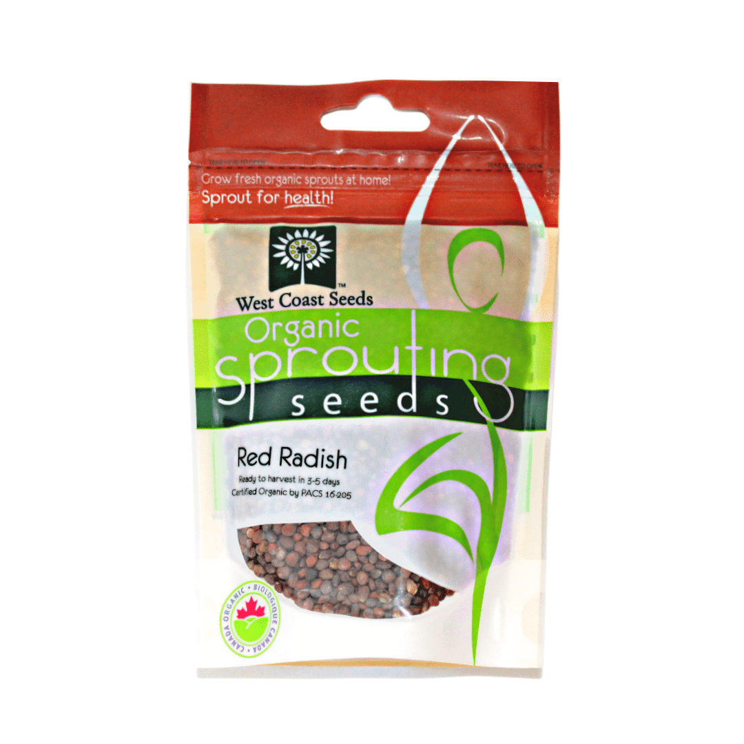 Organic Sprouting Red Radish - West Coast Seeds
