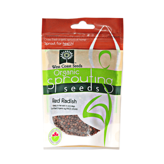 Organic Sprouting Red Radish - West Coast Seeds