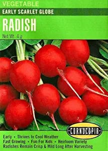 Radish Early Scarlet Globe - Cornucopia Seeds