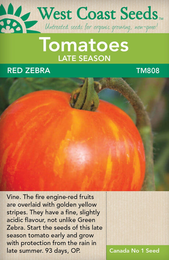 Tomato Red Zebra - West Coast Seeds