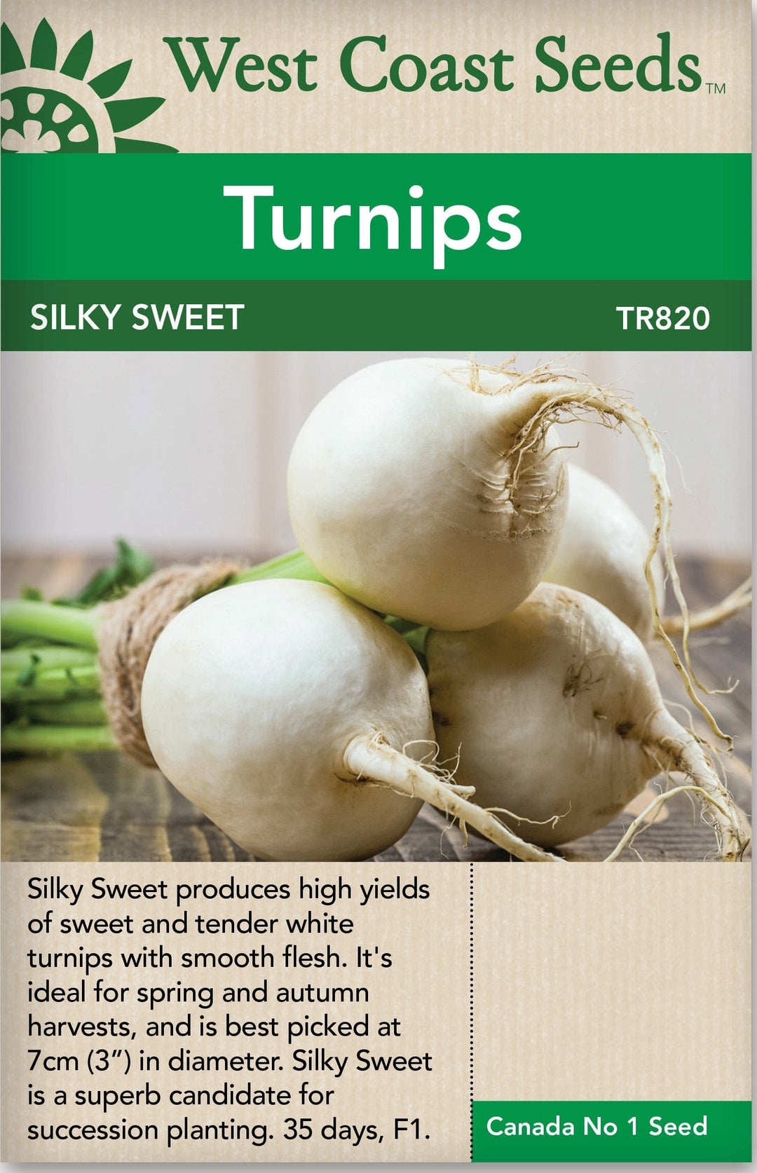 Turnips Silky Sweet - West Coast Seeds Ltd