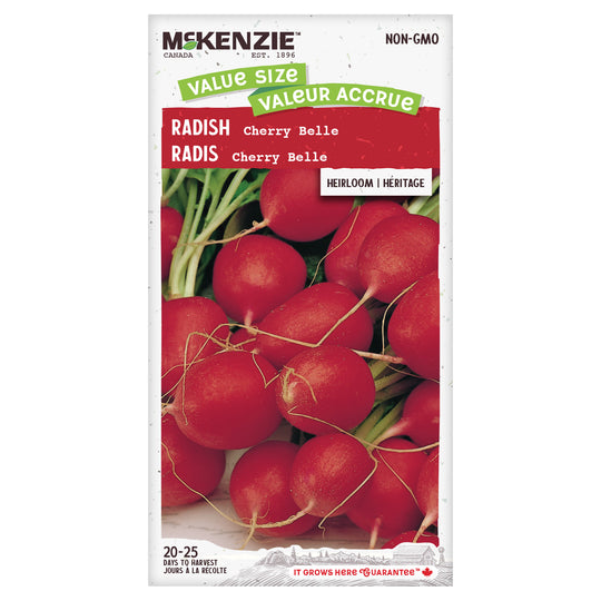 Radish Cherry Belle Jumbo Pack - McKenzie Seeds