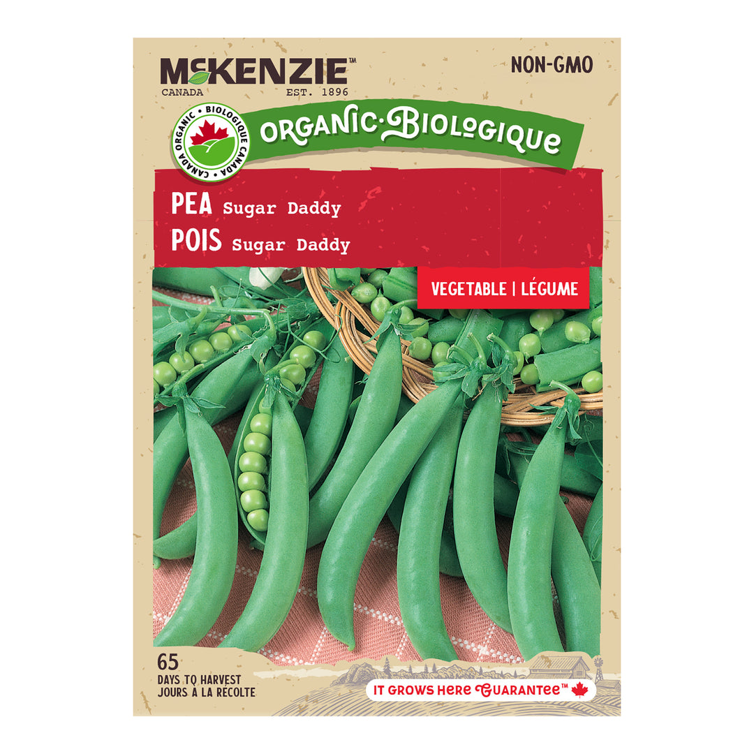 Organic Pea Sugar Daddy - McKenzie Seeds