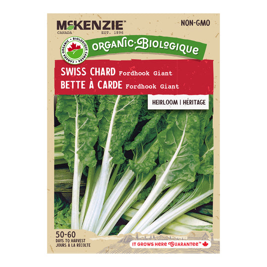 Organic Swiss Chard Fordhook Giant - McKenzie Seeds