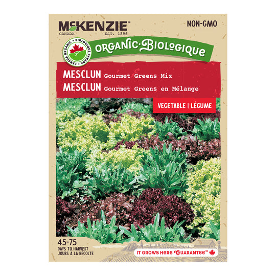 Organic Mesclun Gourmet Greens Mixture - McKenzie Seeds