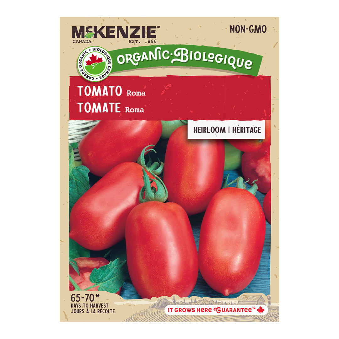 Organic Tomato Roma - McKenzie Seeds