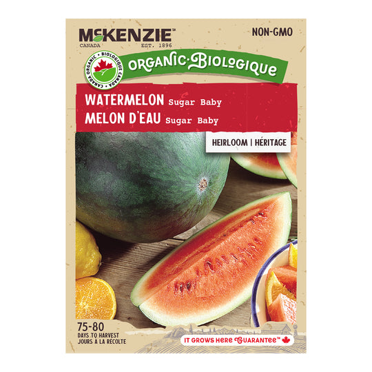 Organic Watermelon Sugar Baby - McKenzie Seeds