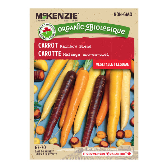 Organic Carrot Rainbow Mix - McKenzie Seeds