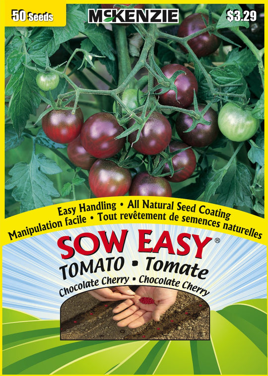 Tomato Chocolate Cherry, Sow Easy- McKenzie Seeds