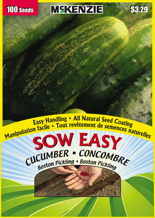 Cucumber Boston Pickling, Sow Easy - McKenzie Seeds