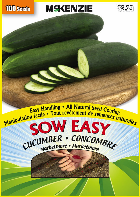 Cucumber Marketmore, Sow Easy - McKenzie Seeds