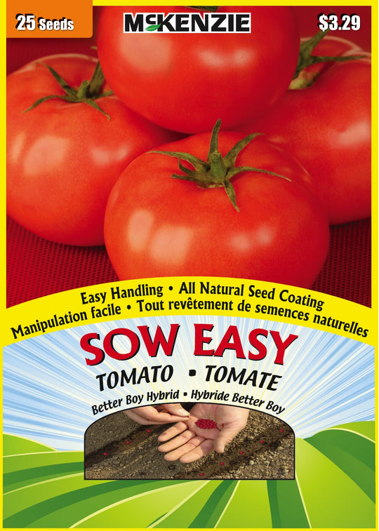 Tomato Better Boy Hybrid, Sow Easy - McKenzie Seeds