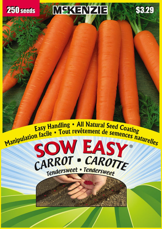 Carrot Tendersweet, Sow Easy - McKenzie Seeds