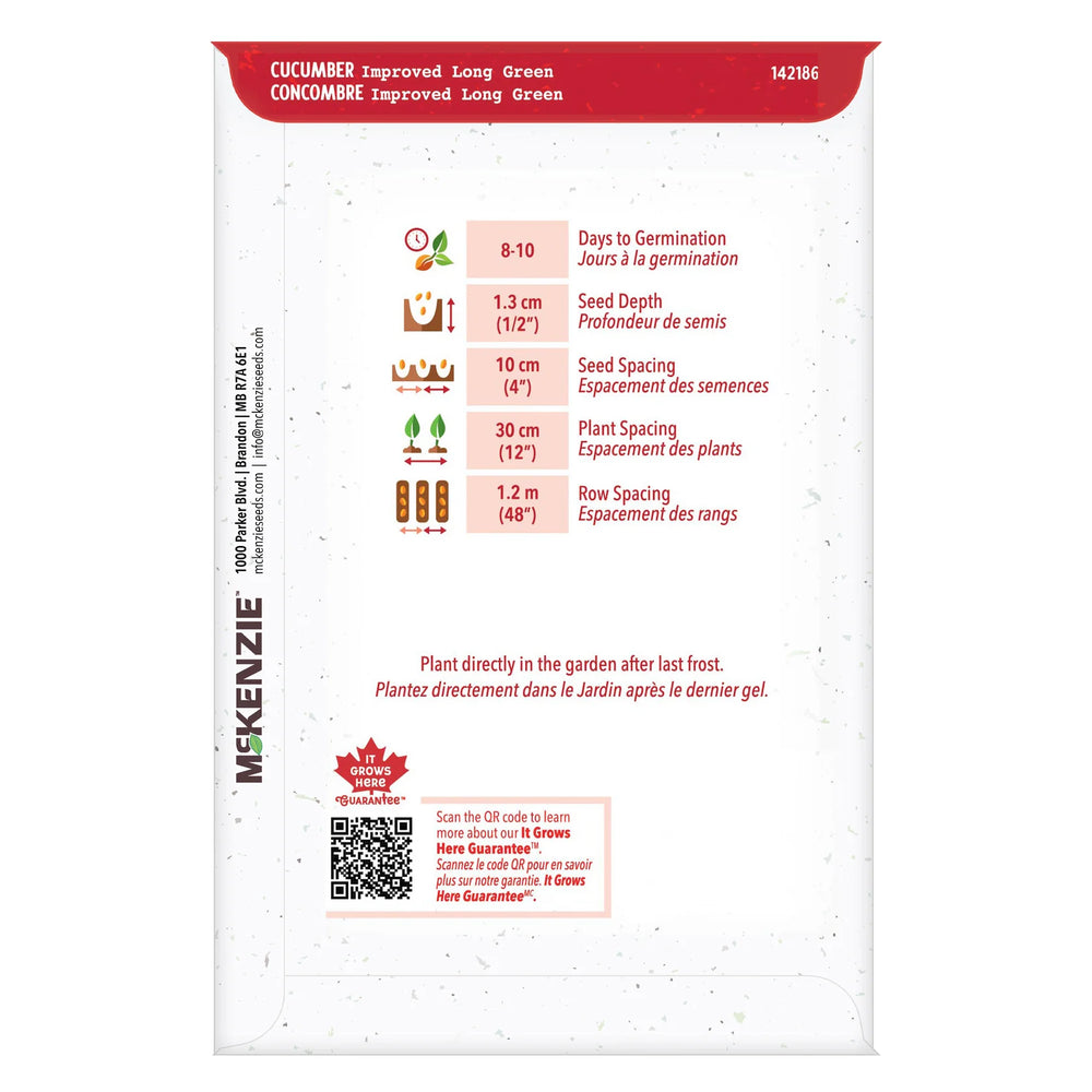 Cucumber Improved Long Green - McKenzie Seeds