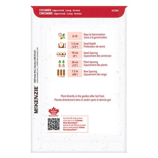 Cucumber Improved Long Green - McKenzie Seeds