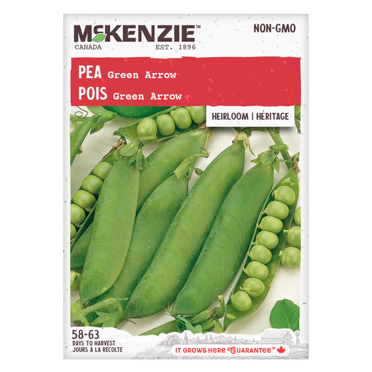 Organic Pea Green Arrow - McKenzie Seeds