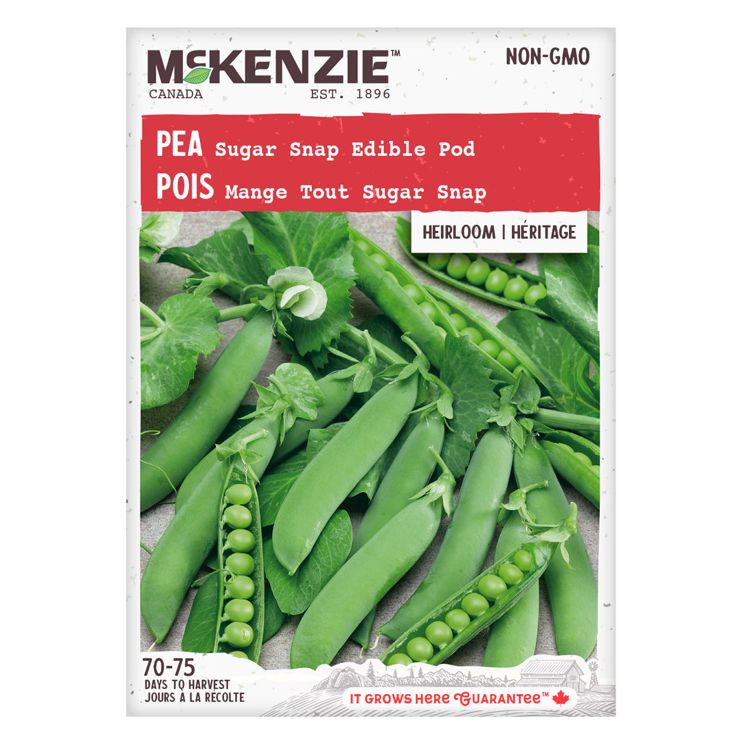 Pea Sugar Snap Edible Pod - McKenzie Seeds – Wildwood Outdoor Living