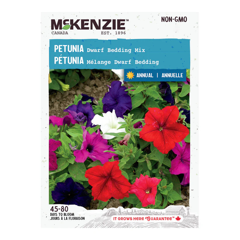 McKenzie Seeds Petunia Dwarf Bedding Mix