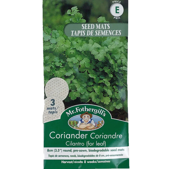 Coriander Cilantro (For Leaf) MATS - Mr. Fothergill's Seeds