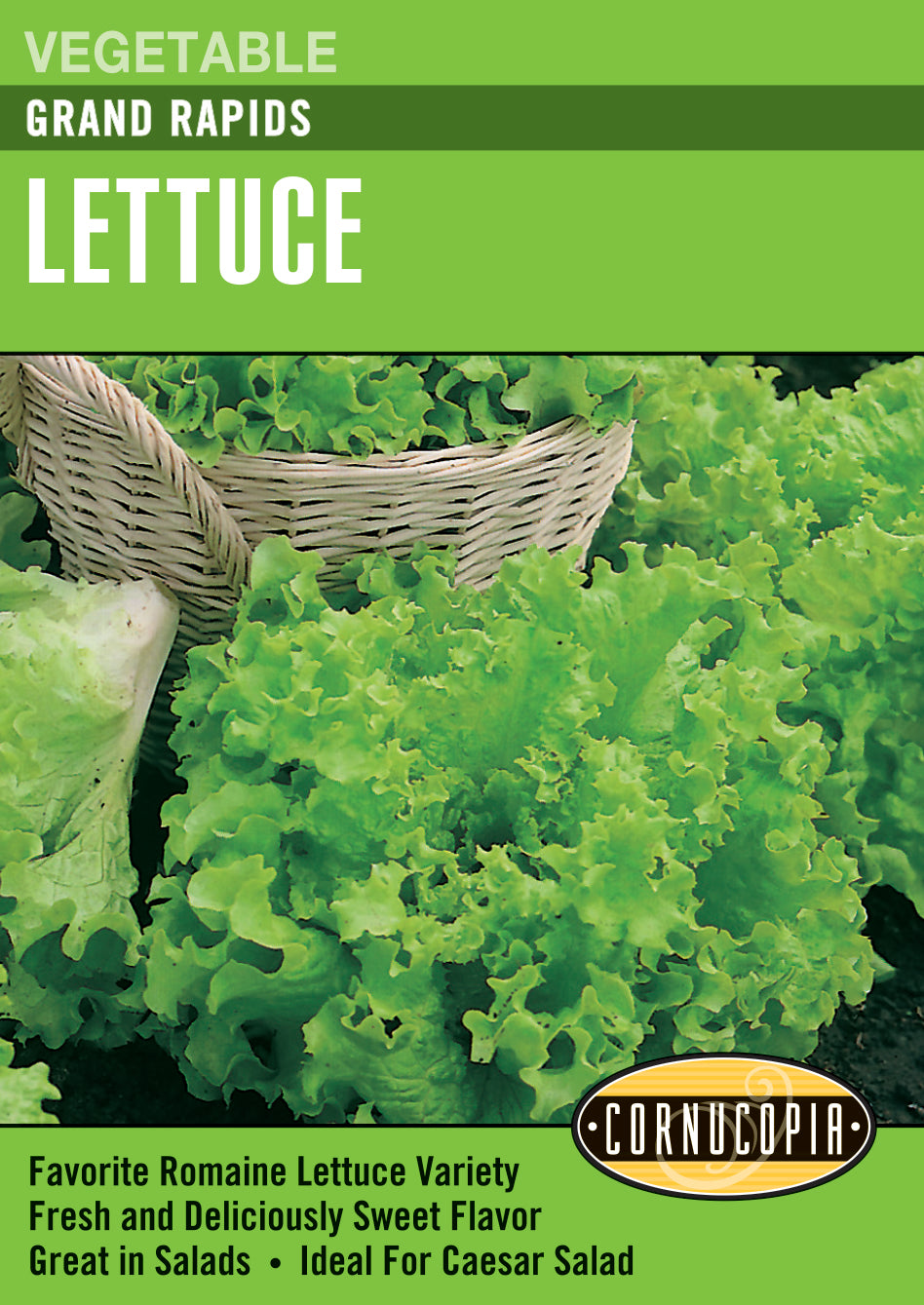 Lettuce Grand Rapids - Cornucopia Seeds