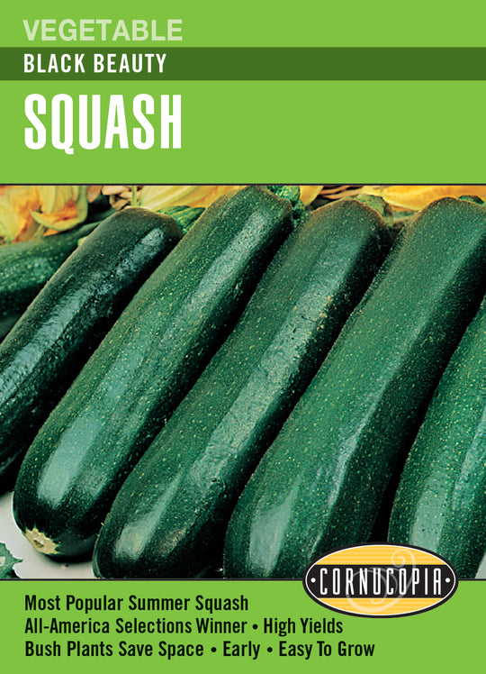 Zucchini Black Beauty - Cornucopia Seeds