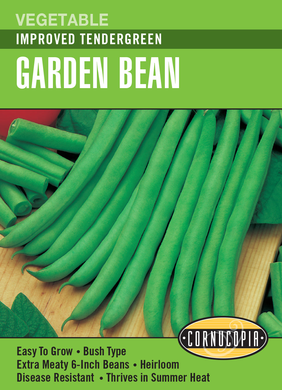 Bush Bean Improved Tendergreen BONUS PACK - Cornucopia Seeds