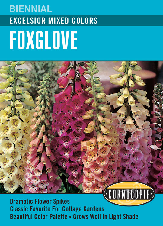 Foxglove Excelsior Mixed - Cornucopia Seeds