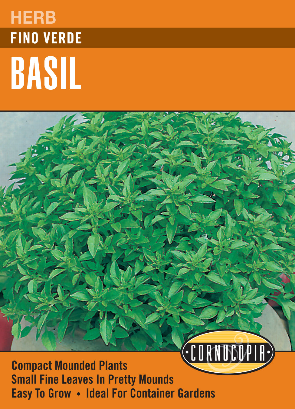 Basil Fino Verde - Cornucopia Seeds