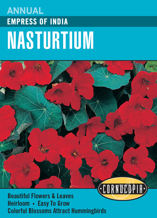 Nasturtium Empress Of India - Cornucopia Seeds