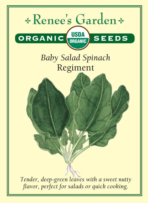 Organic Spinach Regiment - Renee's Garden