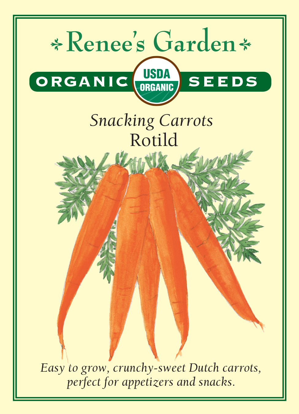 Organic Carrot Rotild - Renee's Garden