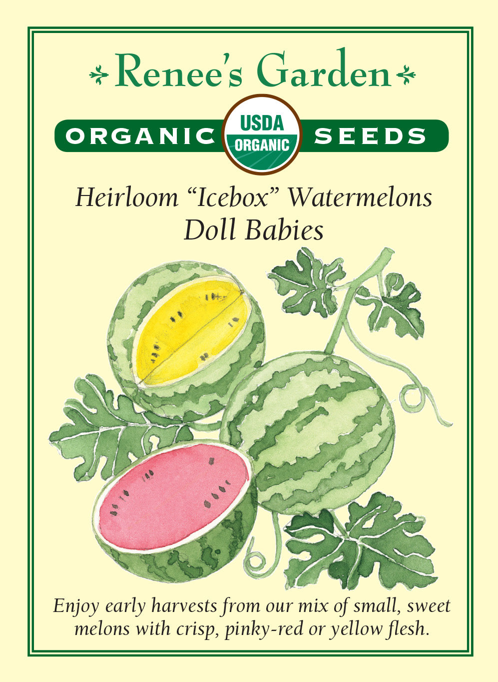 Organic Watermelon Doll Babies - Renee's Garden