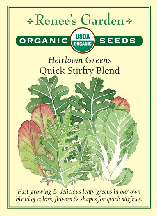 Organic Mesclun Quick Stirfry Blend - Renee's Garden