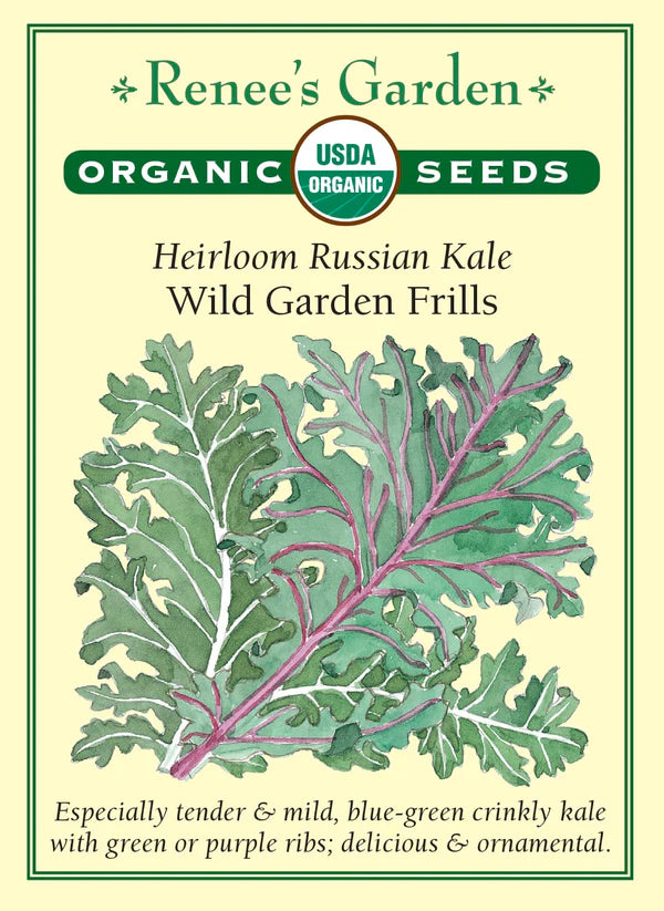 Organic Kale Wild Garden Frills - Renee's Garden