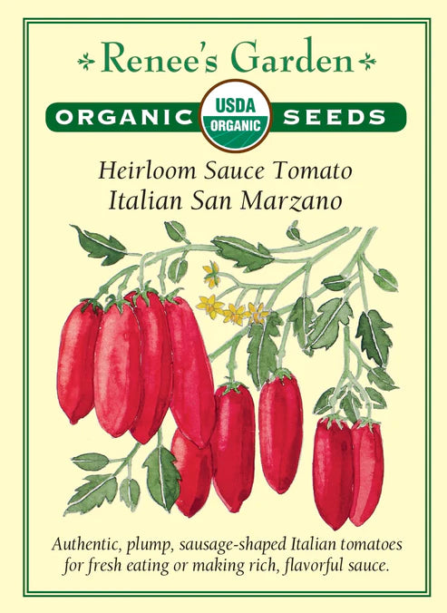 Organic Tomato Italian San Marzano - Renee's Garden